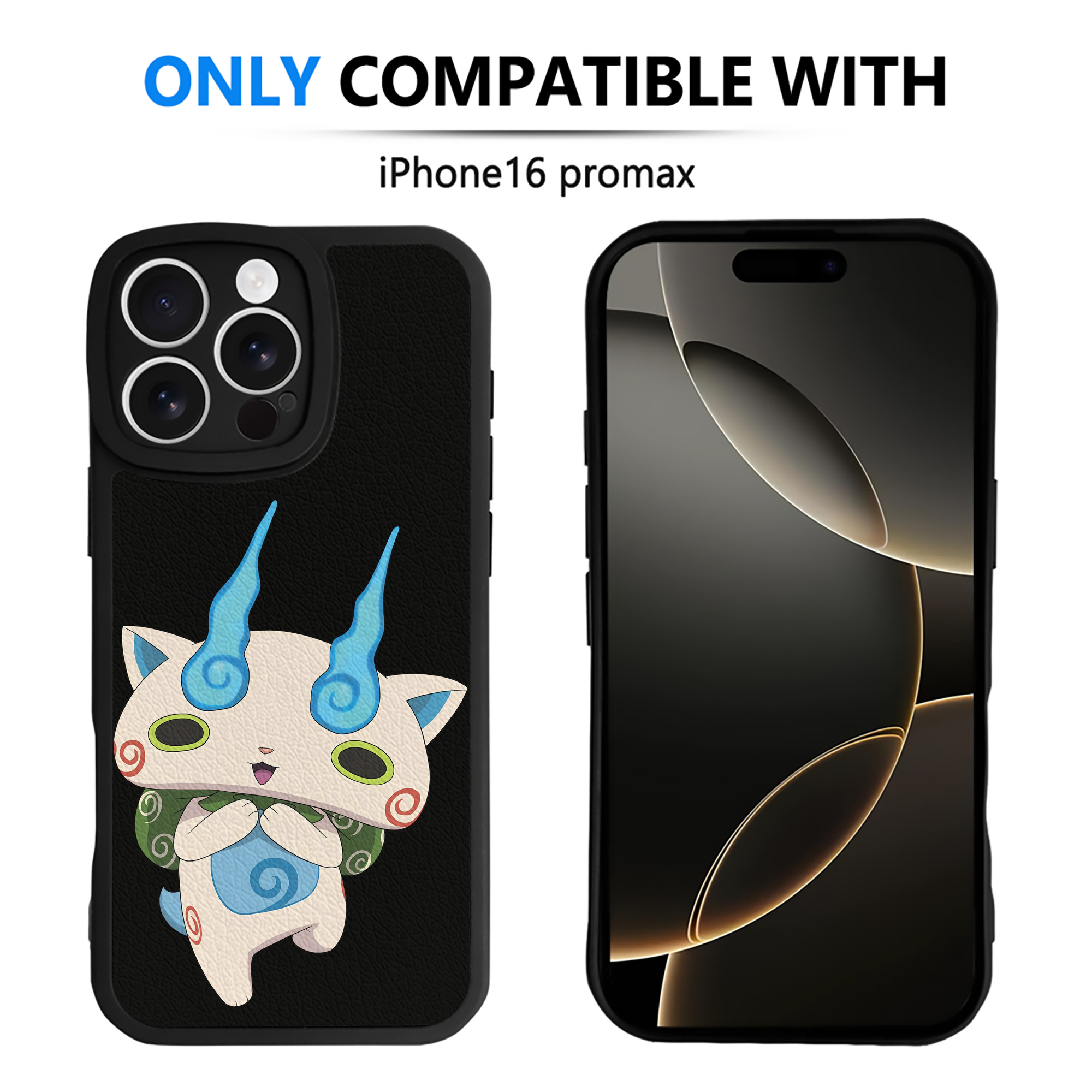 （画像用） 妖怪ウォッチ Yo-kai Watch 【iPhone 16シリーズ対応】シリコンスマホケース（レザー調） 材質：シリコン